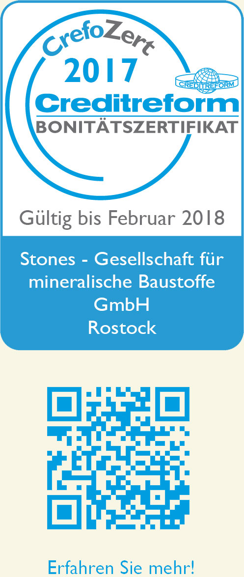 Creditreform CrefoZert Logo für Stones